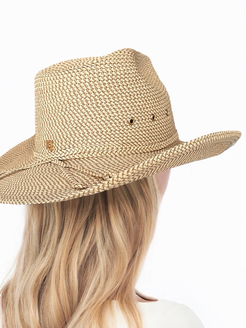 Eric Javits Womens Bonanza Straw Western Hat - Original Peanut - Picture 3 of 3